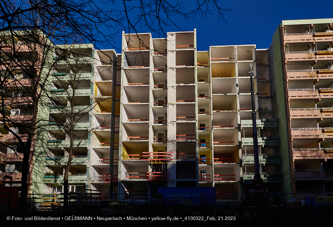 21.02.2023 -  Mega-Sanierung in der Kurt-Eisner-Straße in Neuperlach